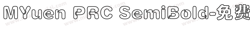 MYuen PRC SemiBold字体转换